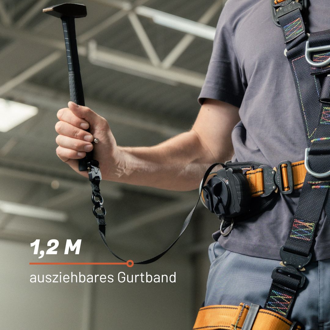 REELOQ tool safety device including holster